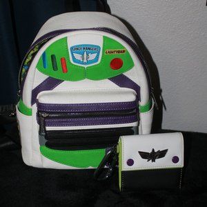 Loungefly Buzz Lightyear Backpack and Wallet